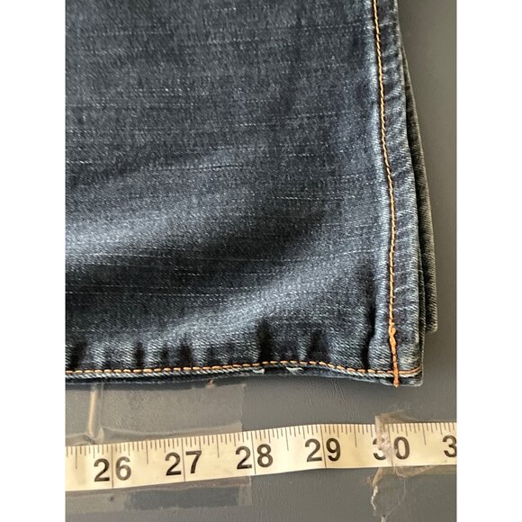 American Eagle Outfitters Kick Boot Jeans Size 6 Blue Denim Cowgirl Western Rode - Picture 10 of 13